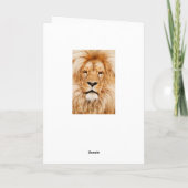 Lion Wenskaart Bedankkaart (Achterkant)