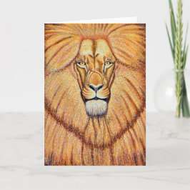 Lion Wenskaart Feestdagen Kaart