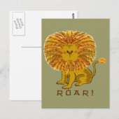 Lion Wenskaarten Briefkaart (Voorkant / Achterkant)