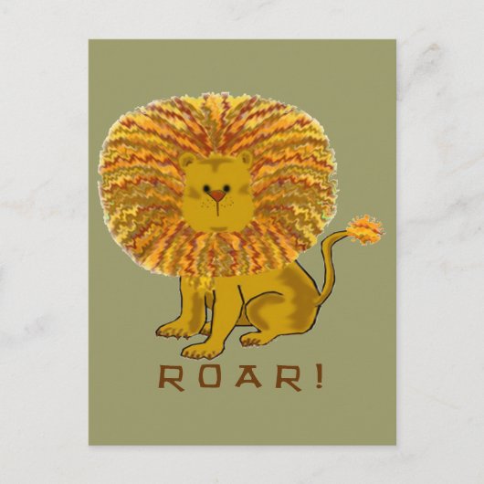 Lion Wenskaarten Briefkaart (Voorkant)