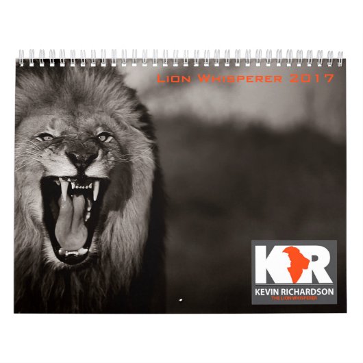 Lion Whisperer 2017 Agenda Kalender (Hoes)