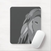 Lion Wild Animal Side Uitzicht Lion Muismat (Met muis)