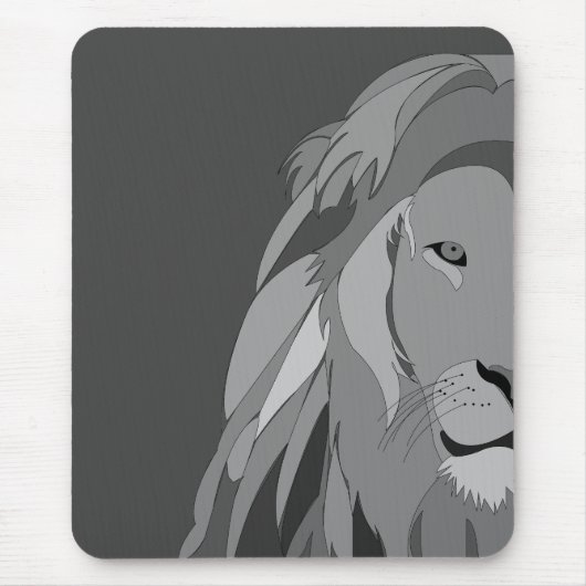 Lion Wild Animal Side Uitzicht Lion Muismat (Voorkant)