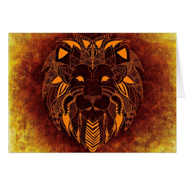 Lion wild dier abstract (Voorkant Horizontaal)