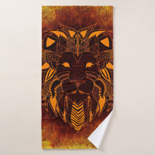 Lion wild dier abstract badhanddoek