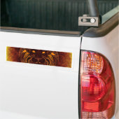 Lion wild dier abstract bumpersticker (Op Truck)