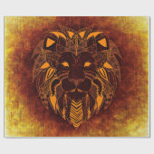 Lion wild dier abstract cadeaupapier (Vlak)