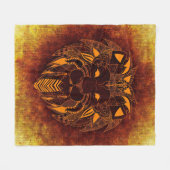 Lion wild dier abstract fleece deken (Voorkant (Horizontaal))