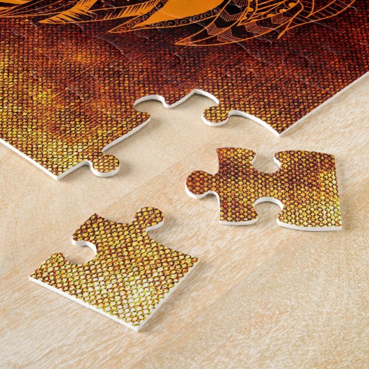 Lion wild dier abstract legpuzzel (Zijkant)