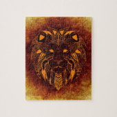 Lion wild dier abstract legpuzzel (Verticaal)
