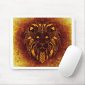 Lion wild dier abstract muismat (Met muis)