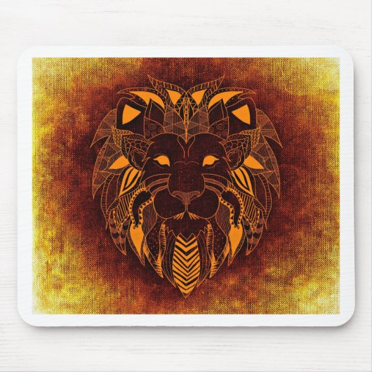 Lion wild dier abstract muismat (Voorkant)