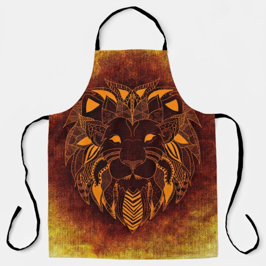 Lion wild dier abstract schort (Voorkant)