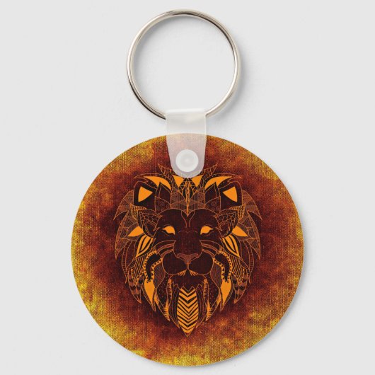 Lion wild dier abstract sleutelhanger (Voorkant)