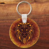 Lion wild dier abstract sleutelhanger (Voorkant)
