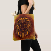 Lion wild dier abstract tote bag (Dichtbij)
