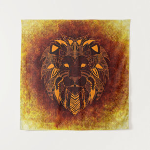 Lion wild dier abstract wandkleed