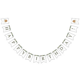 Lion Wild One Birthday Bunting Banner