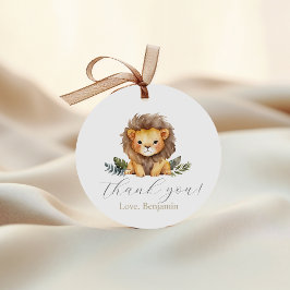 Lion Wild One Birthday Favoriet Tags Bedankjes Labels