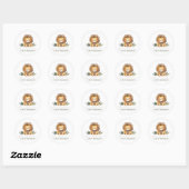 Lion Wild One Verjaardag Stickers (Vel)