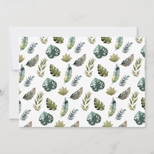 Lion Wild One verjaardagsfoto uitnodiging (Achterkant)