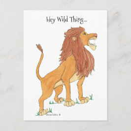 Lion Wild Thing Post Kaart