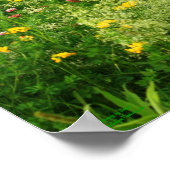 Lion Wildflower Fantasy Art Poster (Hoek)