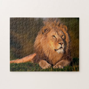Lion Wildlife Jigzaag Puzzle Legpuzzel
