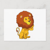 Lion with Curls Briefkaart (Voorkant)