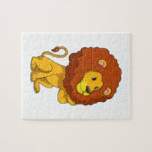 Lion with Curls Legpuzzel (Horizontaal)