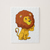 Lion with Curls Legpuzzel (Verticaal)