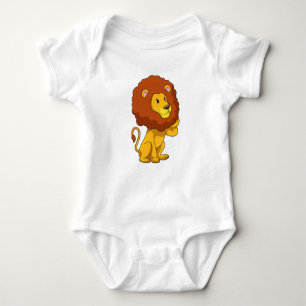 Lion with Curls Romper