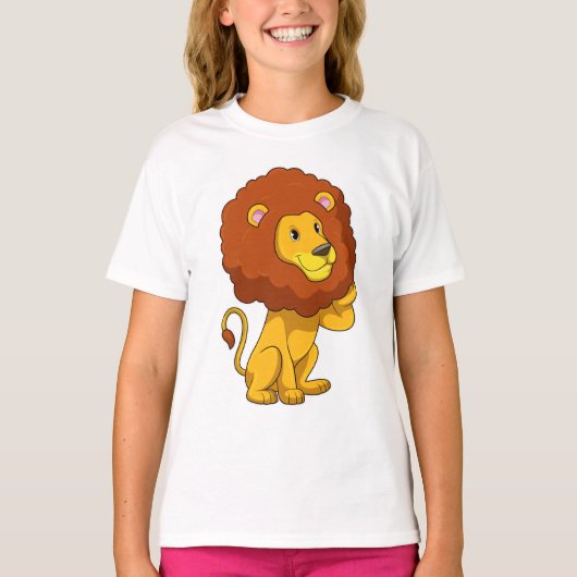 Lion with Curls T-shirt (Voorkant)