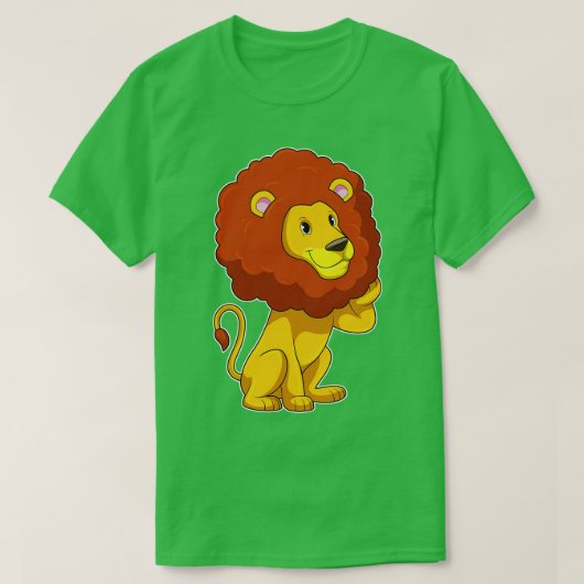 Lion with Curls T-shirt (Design voorkant)