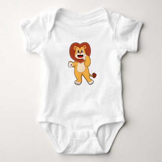 Lion with Heart Romper (Voorkant)