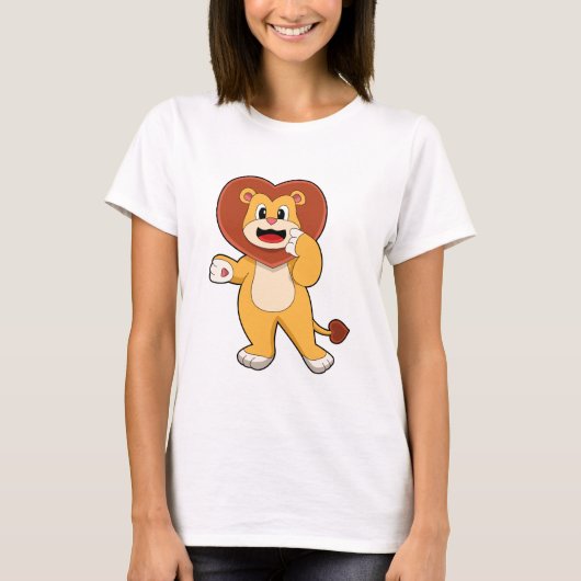 Lion with Heart T-shirt (Voorkant)