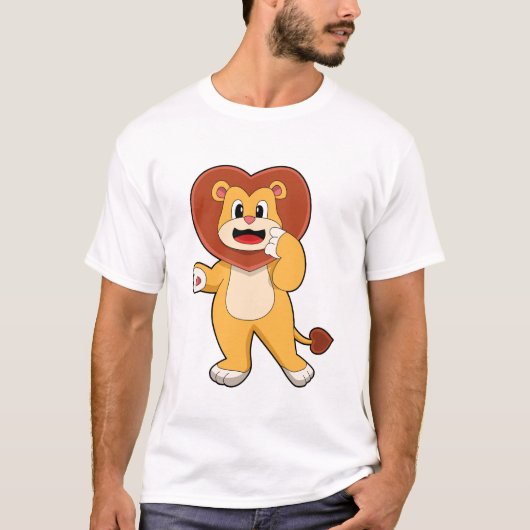 Lion with Heart T-shirt (Voorkant)