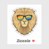 Lion with Sunglasses Sticker (Vel)