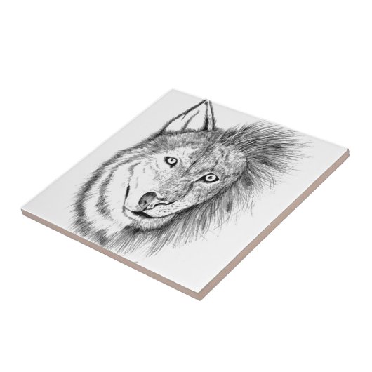 Lion Wolf Tegeltje (Zijkant)