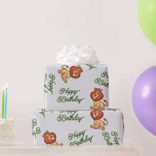 Lion Wrapping Paper Cadeaupapier