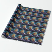 Lion Wrapping Paper Cadeaupapier (Uitgerold)