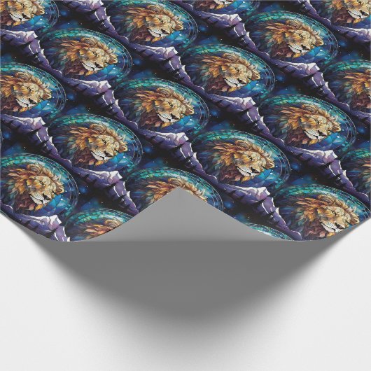 Lion Wrapping Paper Cadeaupapier (Hoek)