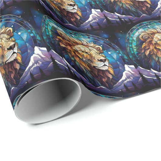 Lion Wrapping Paper Cadeaupapier (Rol Hoek)