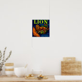 Lion Yam LabelSunset, LA Poster (Keuken)