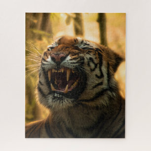 Lion Yawning Majestic King van het Oerwoud Legpuzzel