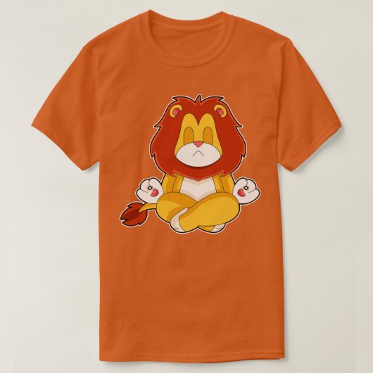 Lion Yoga Fitness Meditatie T-shirt (Design voorkant)