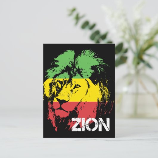 Lion Zion Briefkaart (Staand voorkant)