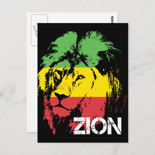 Lion Zion Briefkaart (Voorkant / Achterkant)