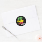 Lion Zion Ronde Sticker (Envelop)