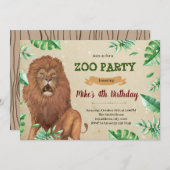 Lion zoo safari kaart (Voorkant / Achterkant)